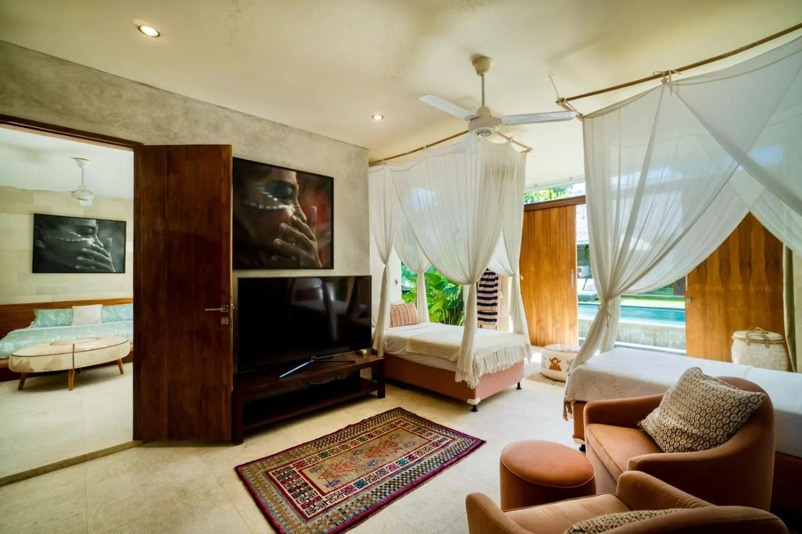סמיניאק Tropical Villa Batik - Large Garden & Pool, Concierge! 3Mins To Beach, Clubs, Cafes אינדונזיה
